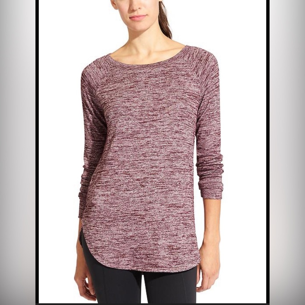 Athleta Purple Long Sleeve Tee
